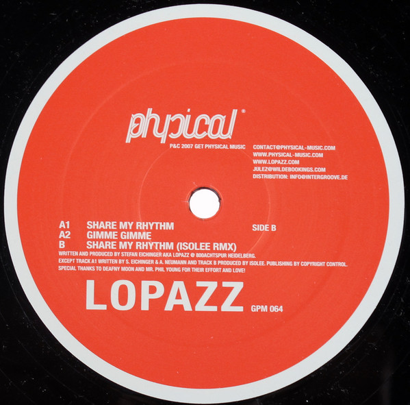 Lopazz – Share My Rhythm E.P.